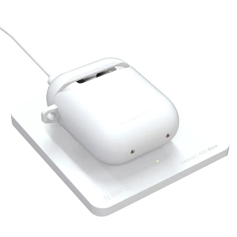 TERRATEC Ασύρματος Φορτιστής Terratec Add Base For Airpodcases Usb 1.5A 5W - White
