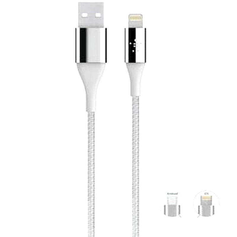 OEM Σετ Καλωδίων Oem A26 2in1 Usb to MicroUsbnd Lightning 1m - White