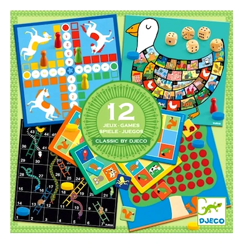 DJECO 12 Κλασικά Παιχνίδια Επιτραπέζιο (Djeco)