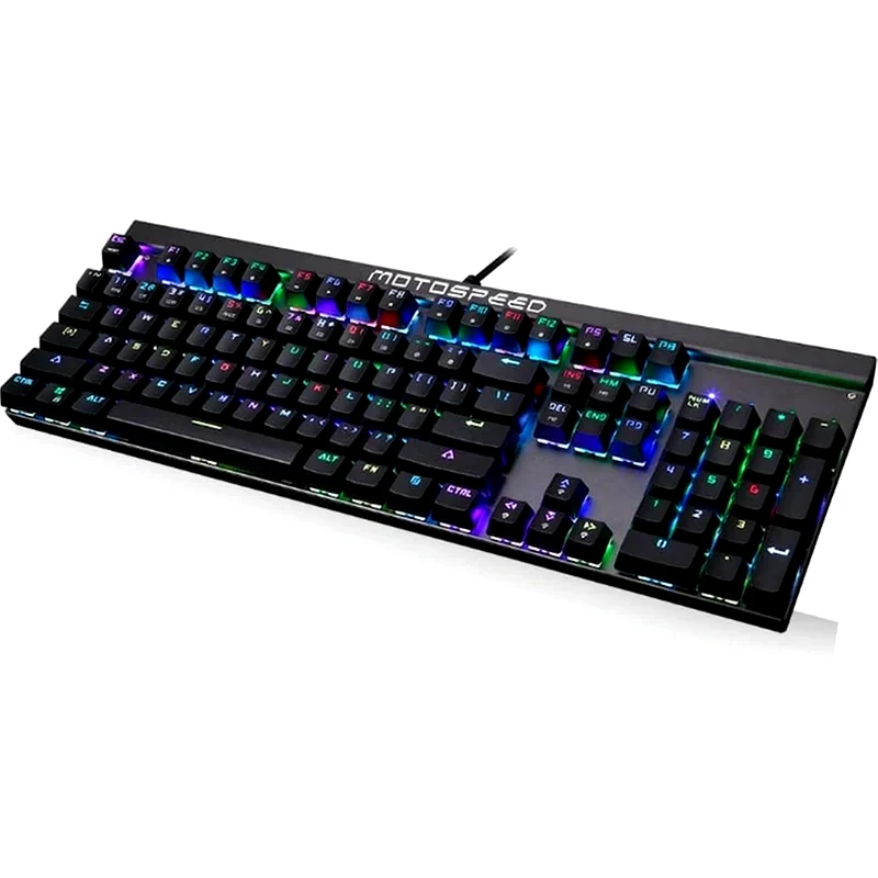 MOTOSPEED Motospeed CK103 Side Laser Gaming Μηχανικό Ενσύρματο Πληκτρολόγιο με Outemu Blue διακόπτες και RGB φωτισμό (US)