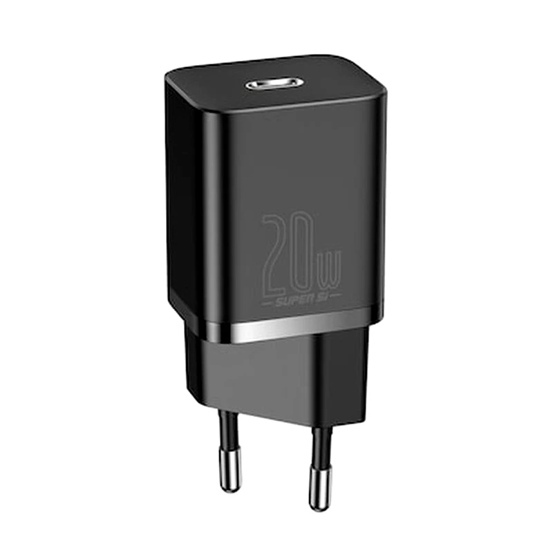 BASEUS Φορτιστής Πρίζας Baseus Super Si 1C Usb-C 3A 20W - Black
