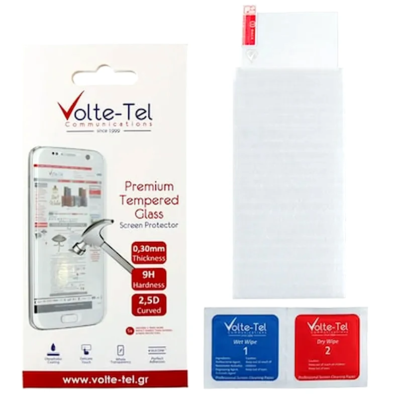 VOLTE-TEL Προστατευτικό οθόνης Xiaomi Poco M3 - Volte-tel Tempered Glass 9H 0.3mm 2.5D Full Glue