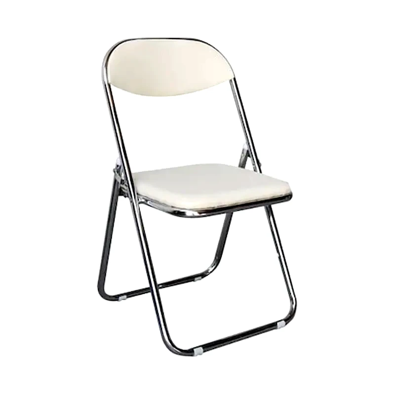 Καρέκλα Woodwell Catering Πτυσσομενη Μεταλλική Χρωμίου Με Δερματίνη Pu Σετ 4 Τμχ - Εκρού φωτογραφία