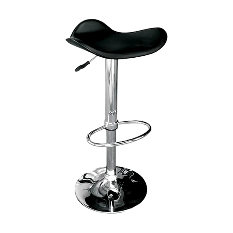 Σκαμπό Μπαρ Woodwell Από Δερματίνη Pvc 2 Τμχ - Μαύρο φωτογραφία