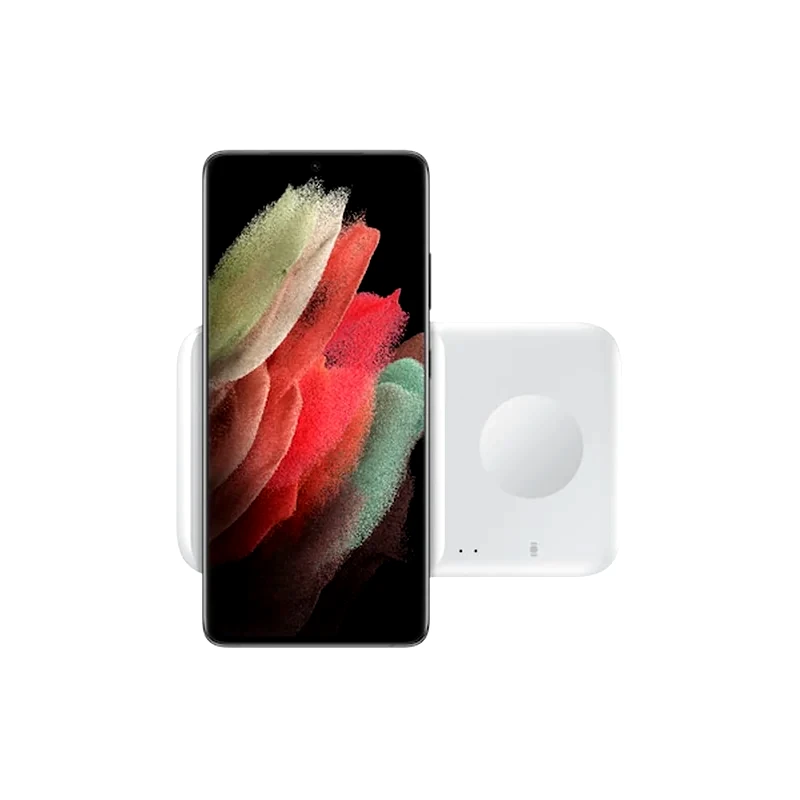 SAMSUNG Ασύρματος Φορτιστής Samsung Wireless Charger Duo 9W Usb 1.5m - White