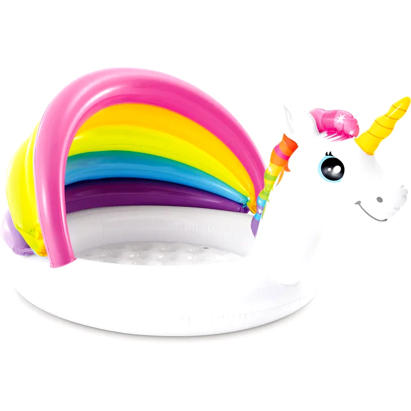 INTEX Φουσκωτή Παιδική Πισίνα Intex Unicorn Baby Pool Μονόκερος - Πολύχρωμη