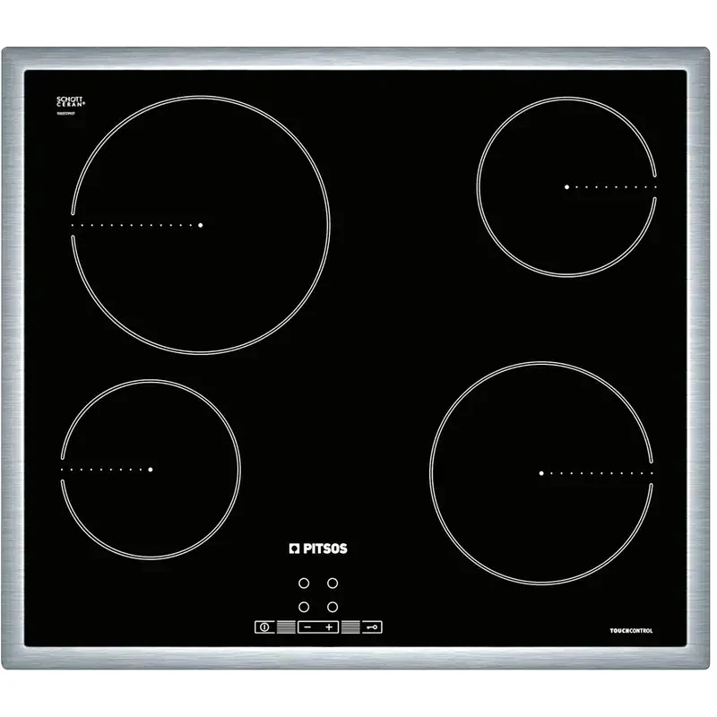 PITSOS PITSOS CRE645S06 58.3 cm Μαύρo Εστία Κεραμική Αυτόνομη