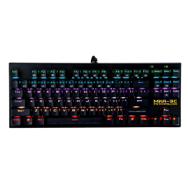 ARMAGGEDDON Armaggeddon MKA-3C Psychfalcon Gaming Μηχανικό Ενσύρματο Πληκτρολόγιο Tenkeyless με Outemu Blue διακόπτες και Φωτιζόμενα πλήκτρα (US)