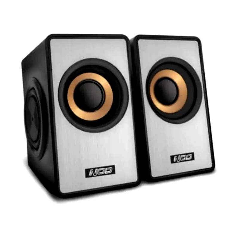 NOD Ηχεία 2.0 Nod Side FX 6W - Μαύρο/Ασημί