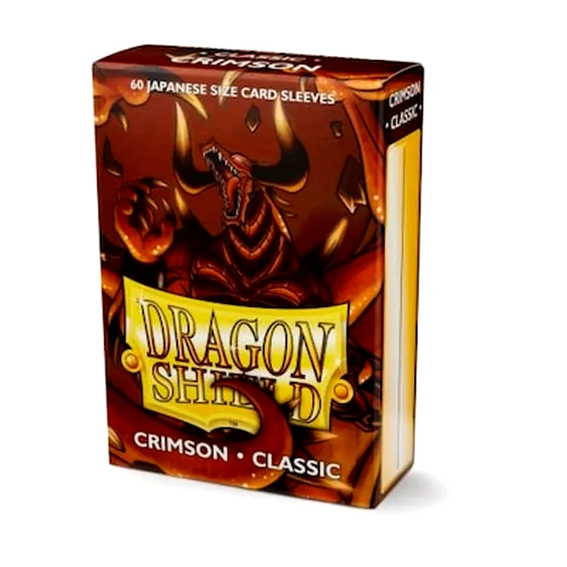 DRAGON SHIELD Ygo Dragon Shield Sleeves Japanese Small Size - Crimson (box Of 60)