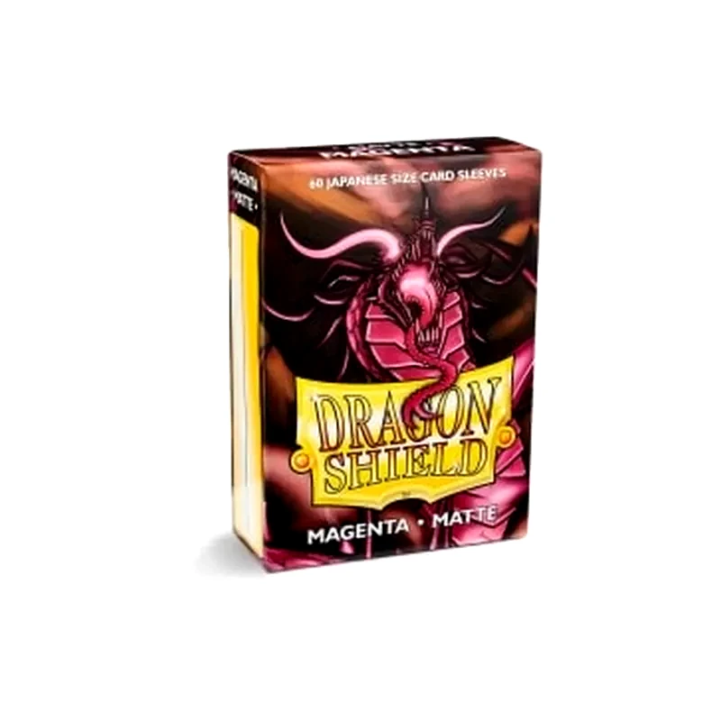 DRAGON SHIELD Ygo Dragon Shield Sleeves Japanese Small Size - Matte Magenta (box Of 60)