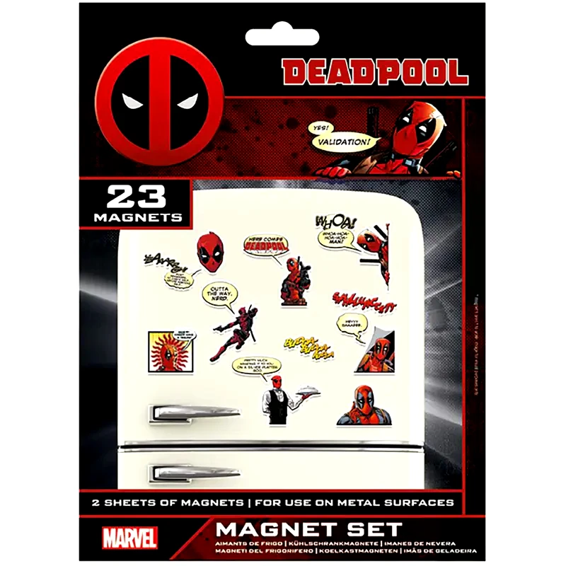 PYRAMID Σετ Μαγνητάκια Pyramid Deadpool 23 Τμχ - Πολύχρωμα