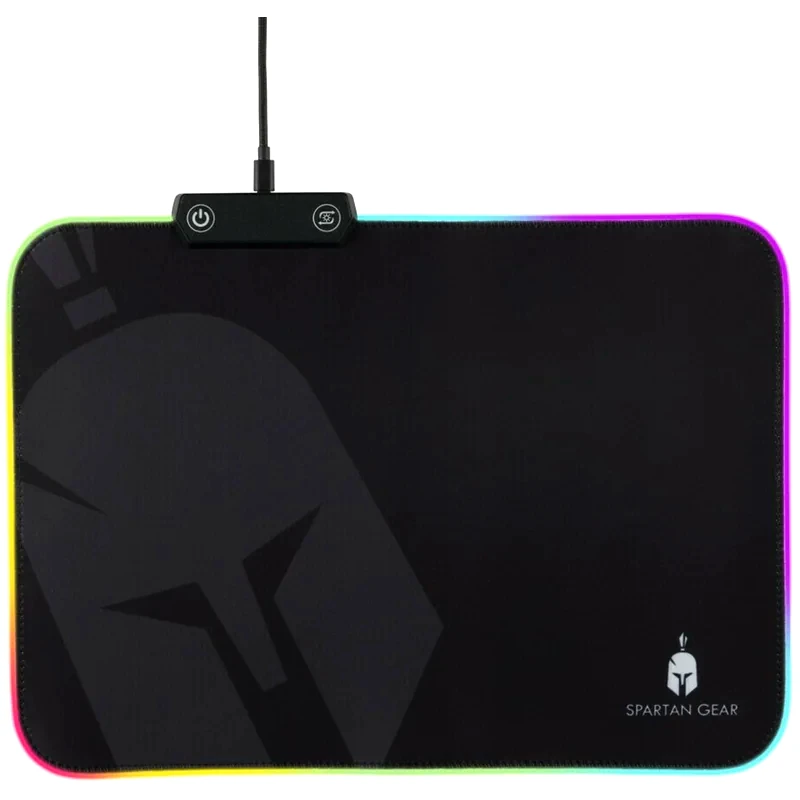 SPARTAN GEAR Spartan Gear Ares Gaming Mouse Pad Medium 350mm με RGB Φωτισμό Μαύρο