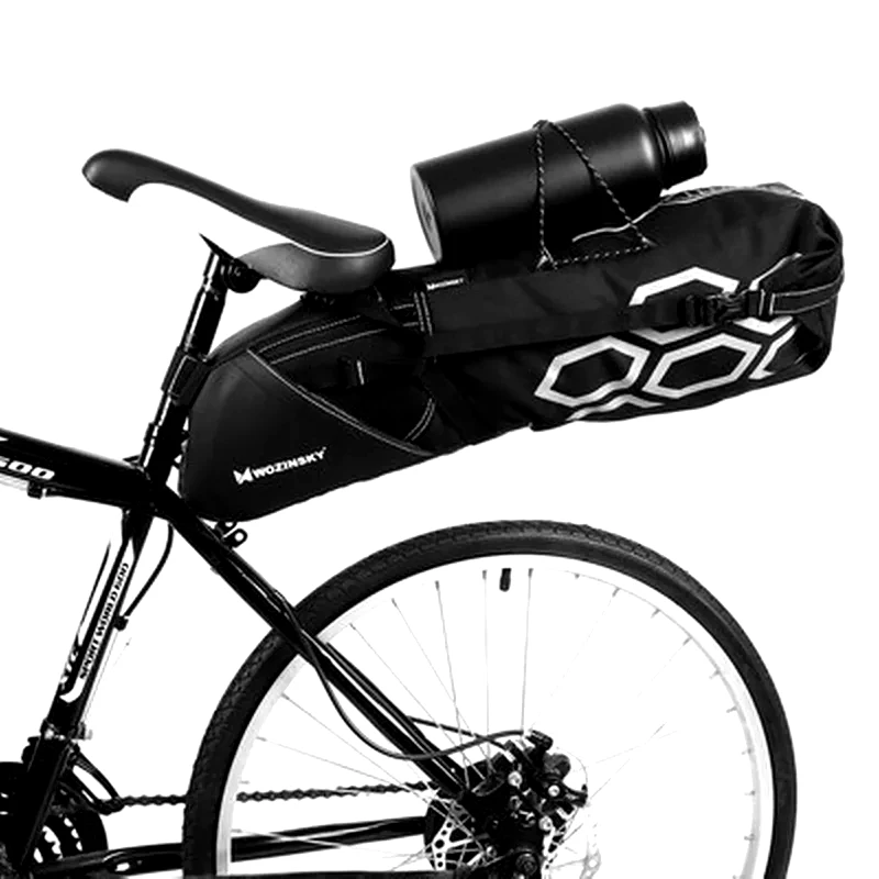 WOZINSKY Wozinsky Large Roomy Bicycle Bag Under The Saddle 12 L Black (wbb9bk)