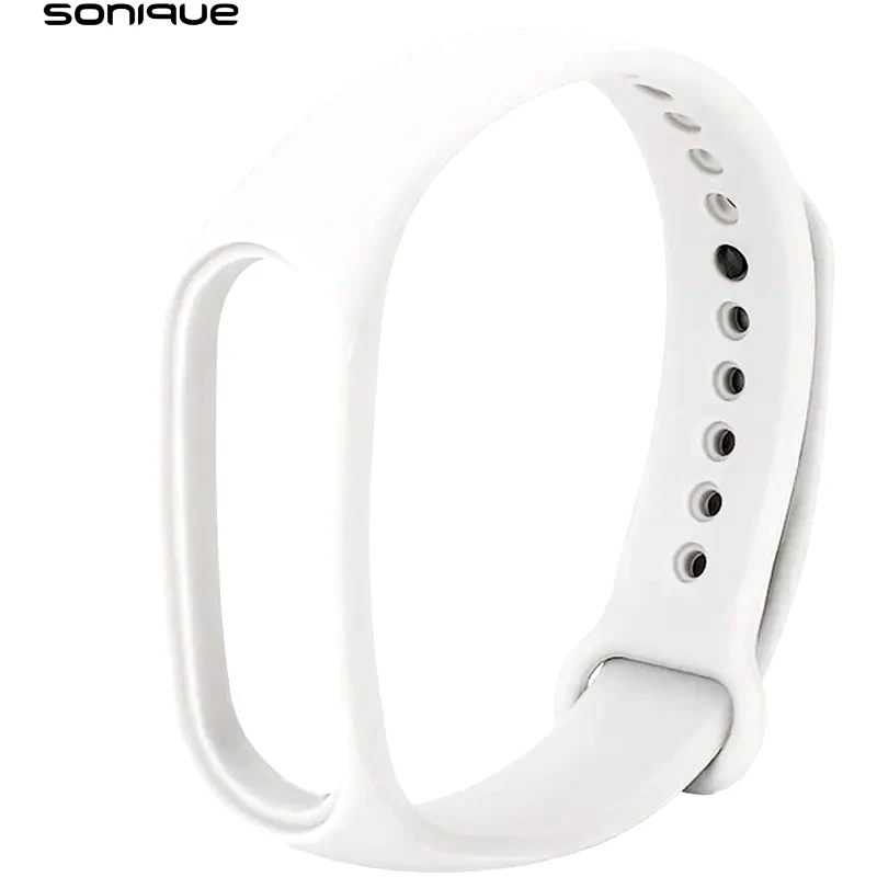 SONIQUE Λουράκι Sonique Color για Xiaomi Mi Smart Band 5/Mi Smart Band 6 - Λευκό