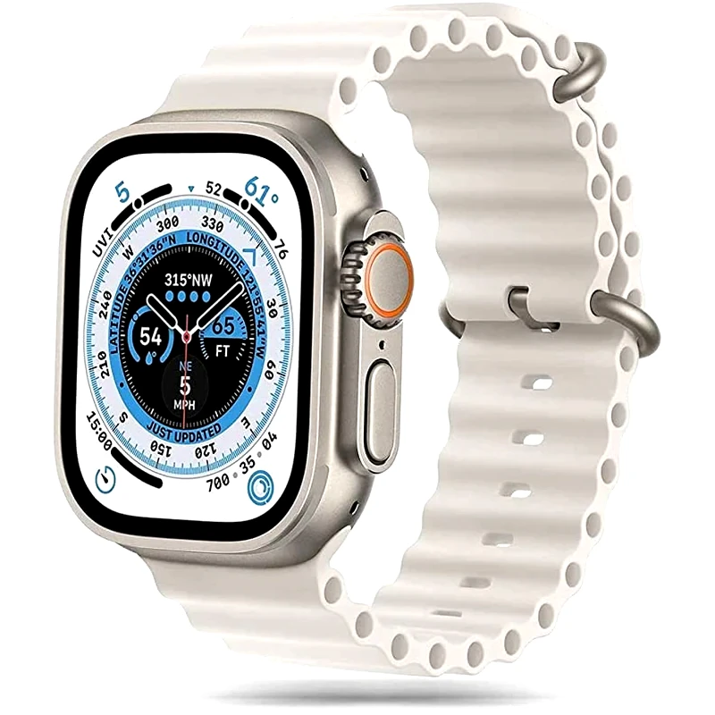 TECH-PROTECT Λουράκι Tech-Protect Σιλικόνης για Apple Watch 49mm - Μπεζ