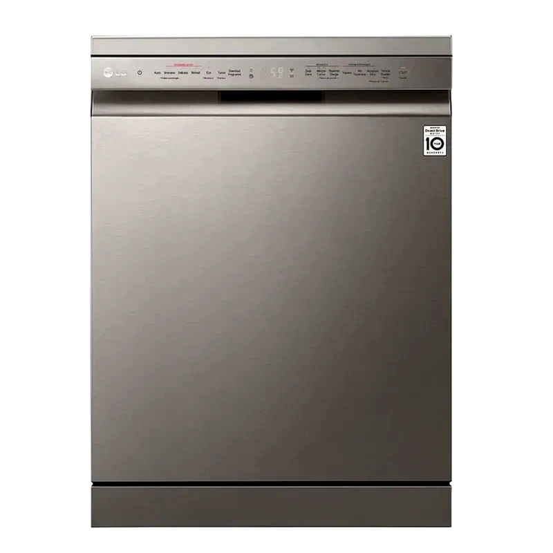 LG LG DF365FPS για 14 Σερβίτσια Ασημί Πλυντήριο Πιάτων