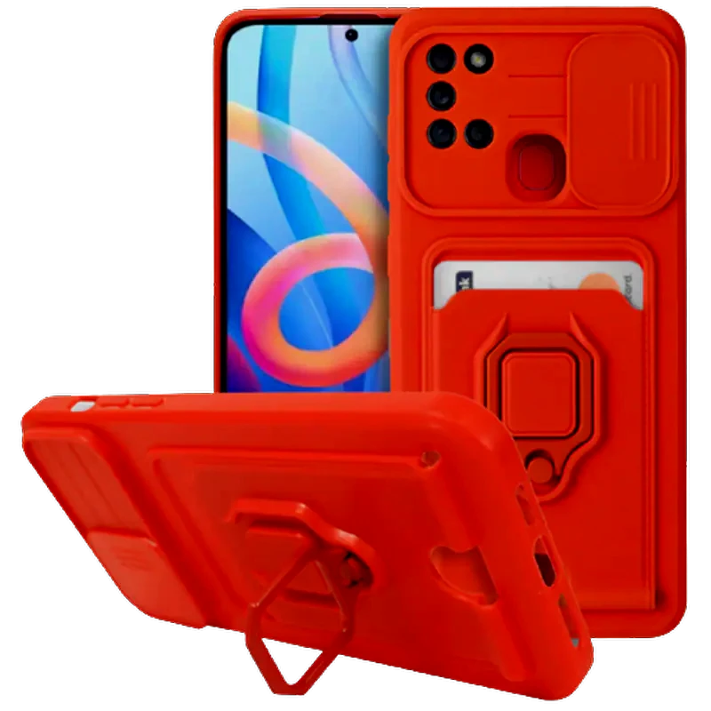 Θήκη Samsung Galaxy A21s - Bodycell Multifunction - Κόκκινο φωτογραφία