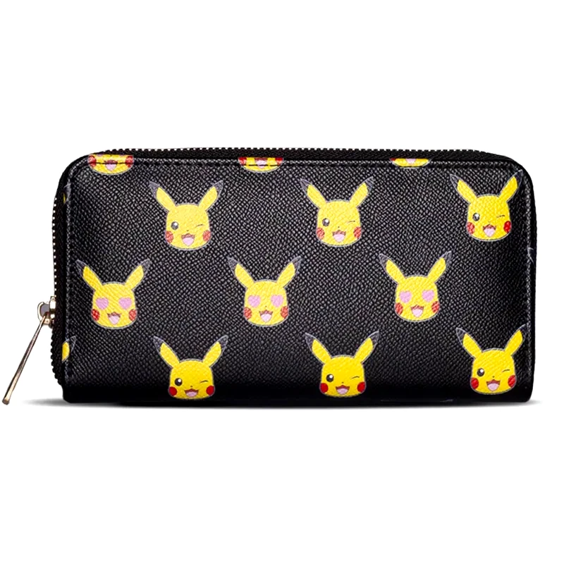 DIFUZED Difuzed Πορτοφόλι Pikachu από Πολυουρεθάνη Πολυεστέρα με Φερμουάρ - Μαύρο