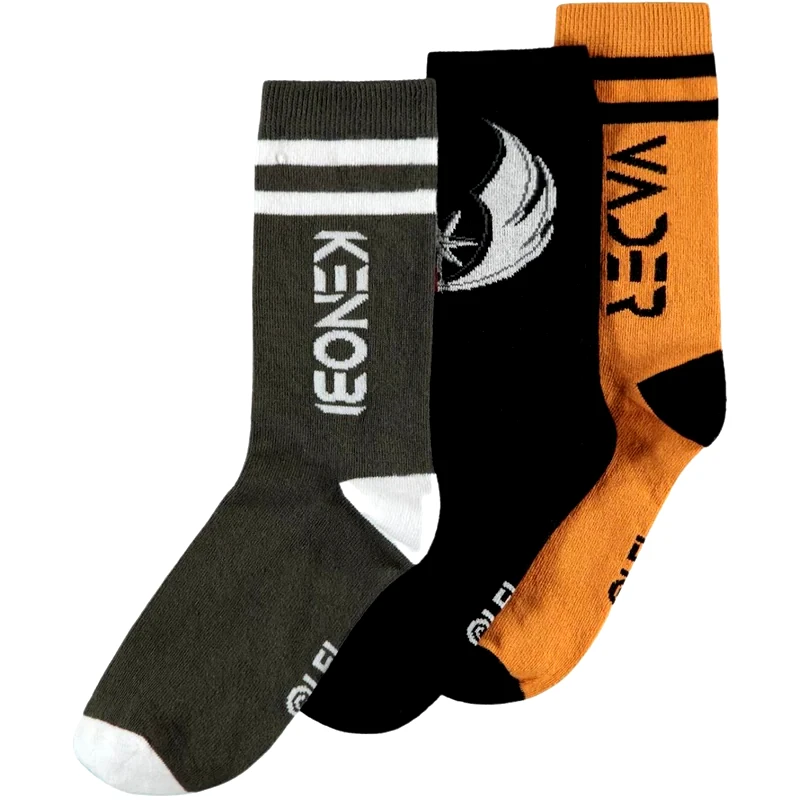 DIFUZED Κάλτσες Difuzed Obi-Wan-Kenobi - Crew Socks - Νο 39-42 (3 τεμάχια)