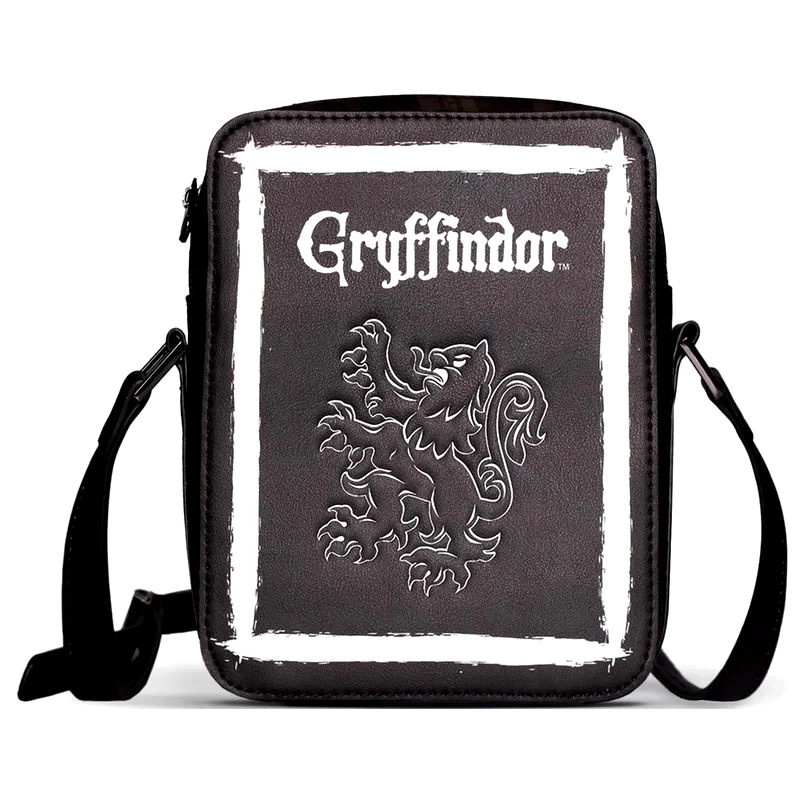 DIFUZED Difuzed Τσάντα Ώμου Harry Potter: Gryffindor από Πολυουρεθάνη Πολυεστέρα με Φερμουάρ - Μαύρο