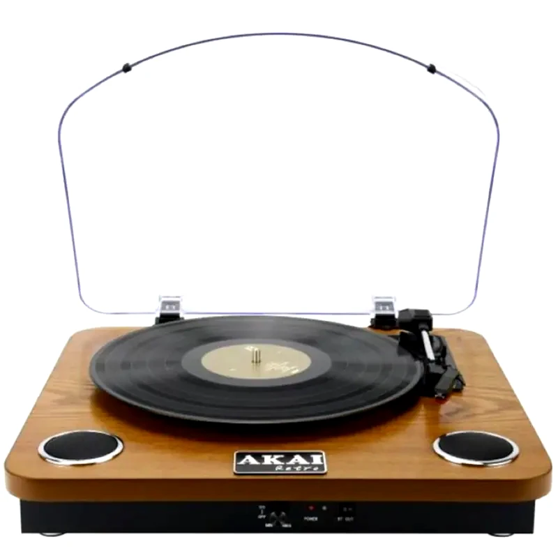 AKAI Πικάπ Akai ATT-11BTN Με Ενσωματωμένα Ηχεία - Καφέ