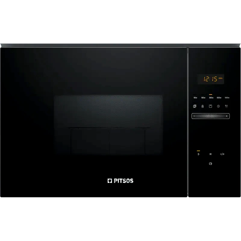 PITSOS PITSOS PG30W75X2 25 Lt Εντοιχιζόμενος Φούρνος Μικροκυμάτων Μαύρο