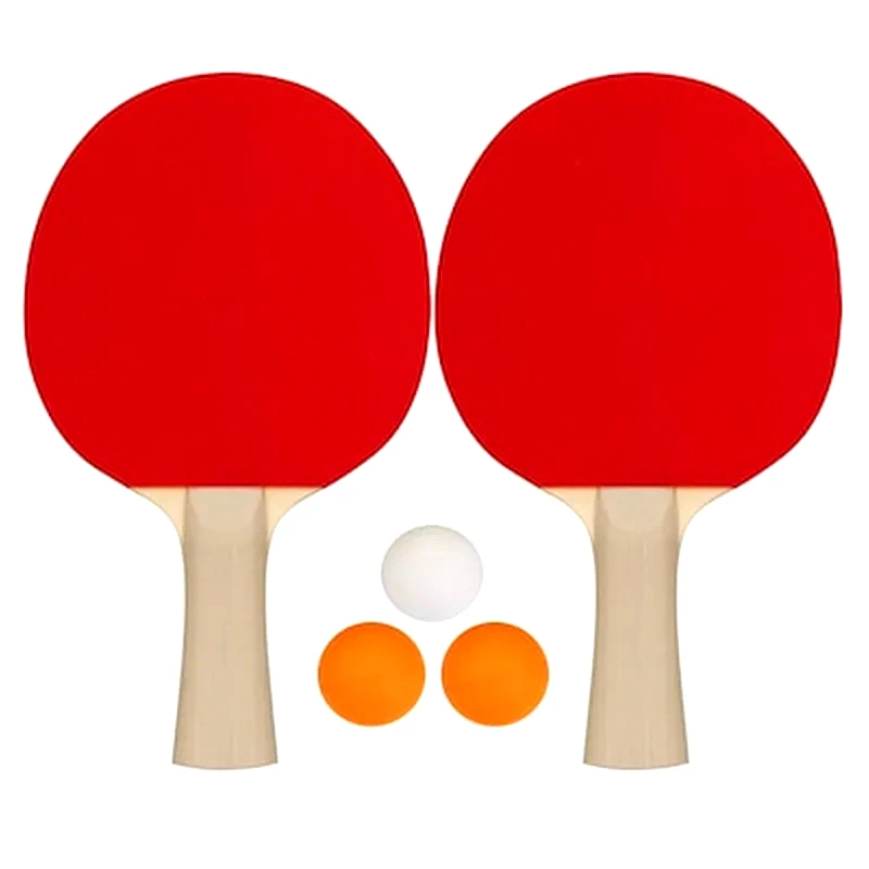 Σετ 2 Ρακέτες Ping Pong + 3 Μπαλάκια Recreational 61uk