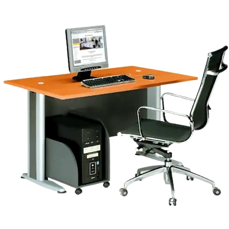 WOODWELL Γραφείο Υπολογιστή Welhome από Μελαμίνη 150x80cm - Κερασί/Γκρι