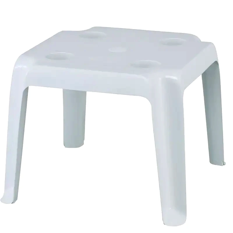 WOODWELL Τραπέζι Εξωτερικού Χώρου Woodwell από Πλαστικό 44x44x38 cm - Λευκό