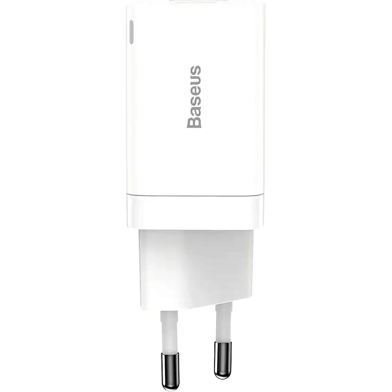 BASEUS Φορτιστής Πρίζας Baseus Super Pro Fast 2ports Usb,Usb-C 30W - White
