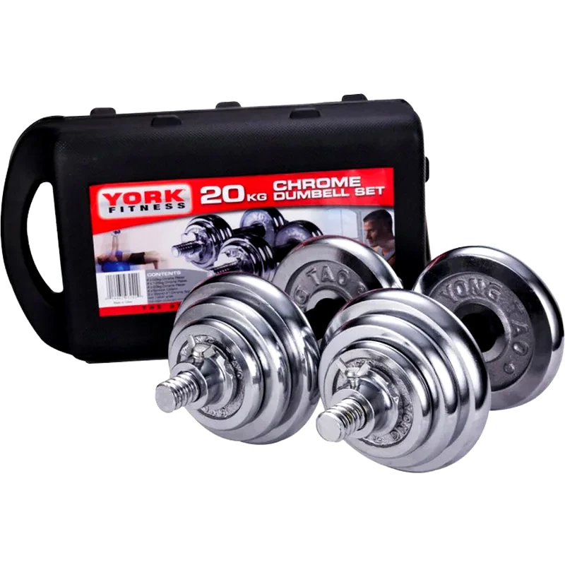 OEM Σετ Αλτήρων York Fitness 10 kg με Δίσκους 0.5 - 2.5 kg και Βαλιτσάκι