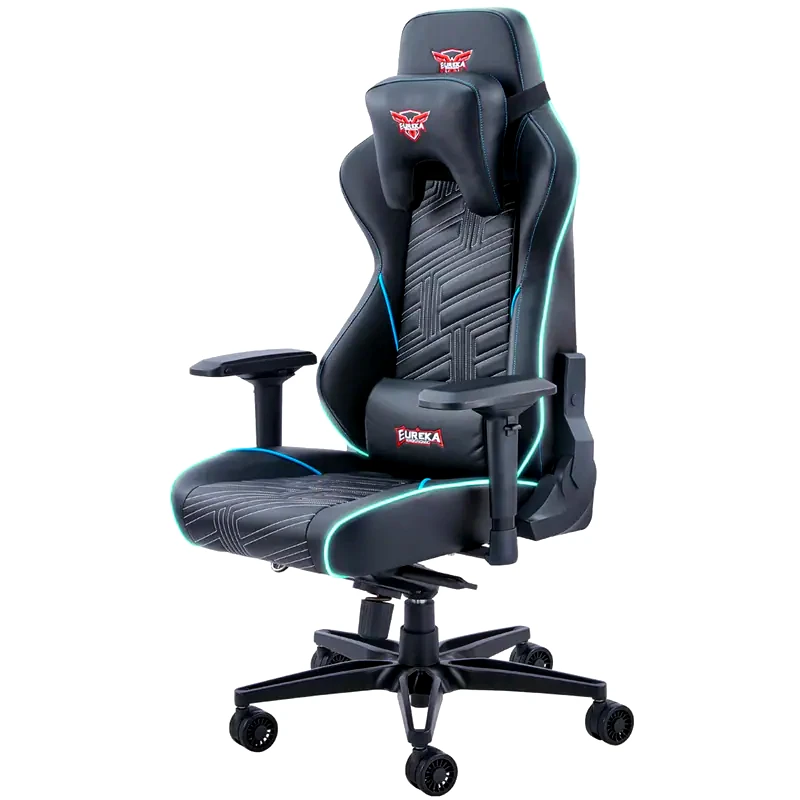 EUREKA ERGONOMIC Καρέκλα Gaming Eureka Ergonomic GC-03 από Τεχνητό Δέρμα - Μαύρη