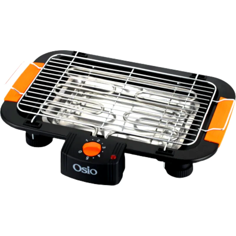 OSIO Επιτραπέζια Ηλεκτρική Ψησταριά OSIO OGB-2437 2000 W Μαύρο