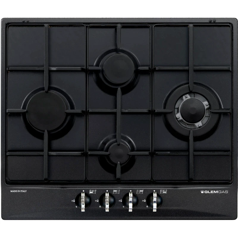 GLEM GAS GLEMGAS GT645AC (GN) 58.5 cm Μαύρο Εστία Φυσικού Αερίου Αυτόνομη