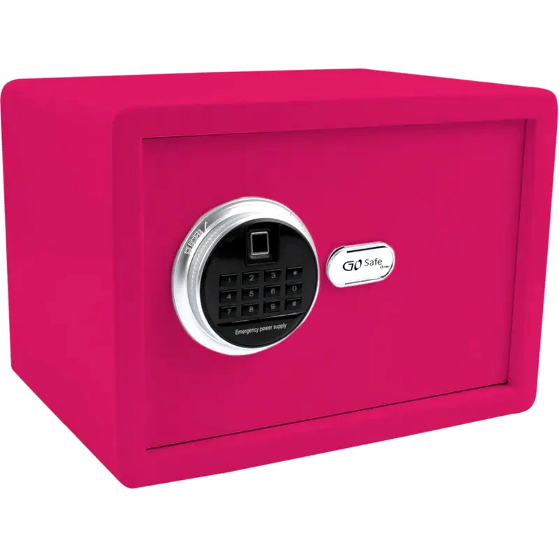 OLYMPIA Χρηματοκιβώτιο Olympia GOSafe 2.0 120FP GRE 16L με Δαχτυλικό Αποτύπωμα 25x35x25 cm - Ροζ