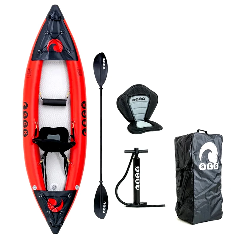 SCK Καγιάκ Φουσκωτό Μονοθέσιο Θαλάσσης SCK Navale 1 285cm - Κόκκινο
