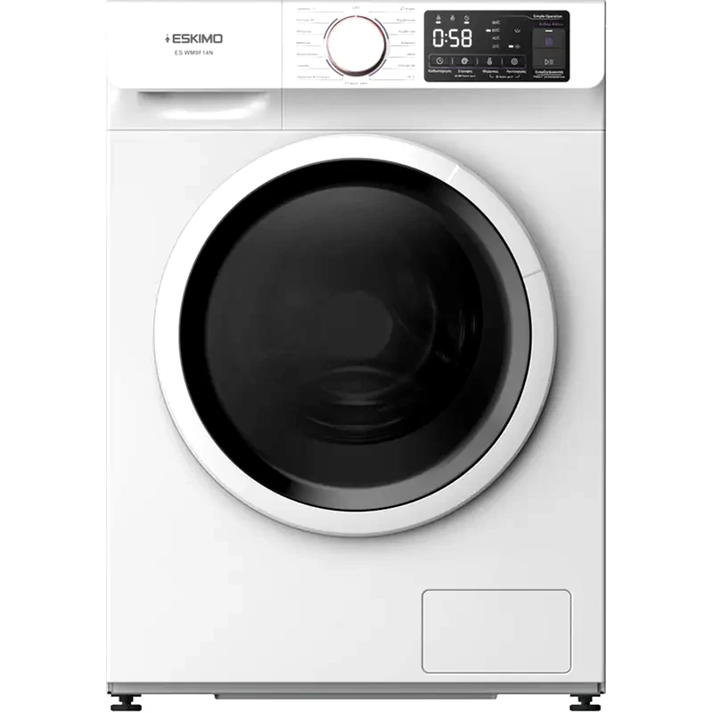 ESKIMO ESKIMO ES WM9F14N 9 kg 1.400 Στροφές Λευκό Πλυντήριο Ρούχων