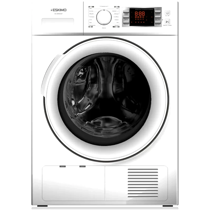 ESKIMO ESKIMO ES DR805HP 8 kg A++ με Αντλία Θερμότητας Λευκό Στεγνωτήριο Ρούχων