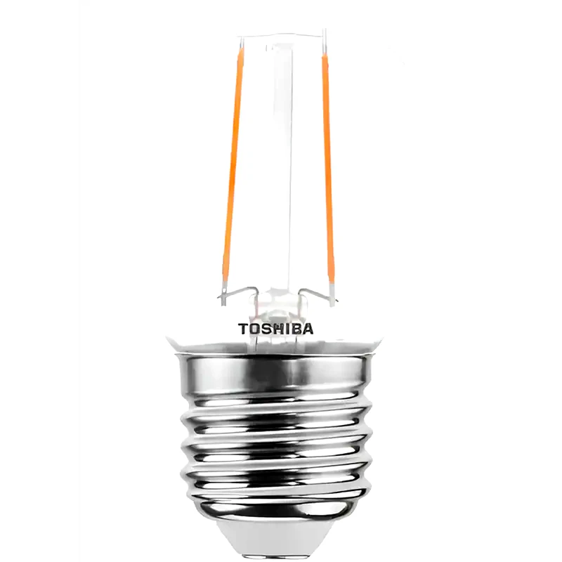TOSHIBA Λάμπα LED Toshiba Filament G45 E27 2.5W 2700K - Θερμό Λευκό