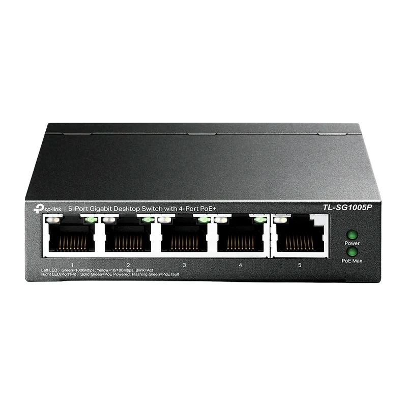TP-LINK TP-LINK TL-SG1005P L2 Switch με 5 Θύρες Ethernet