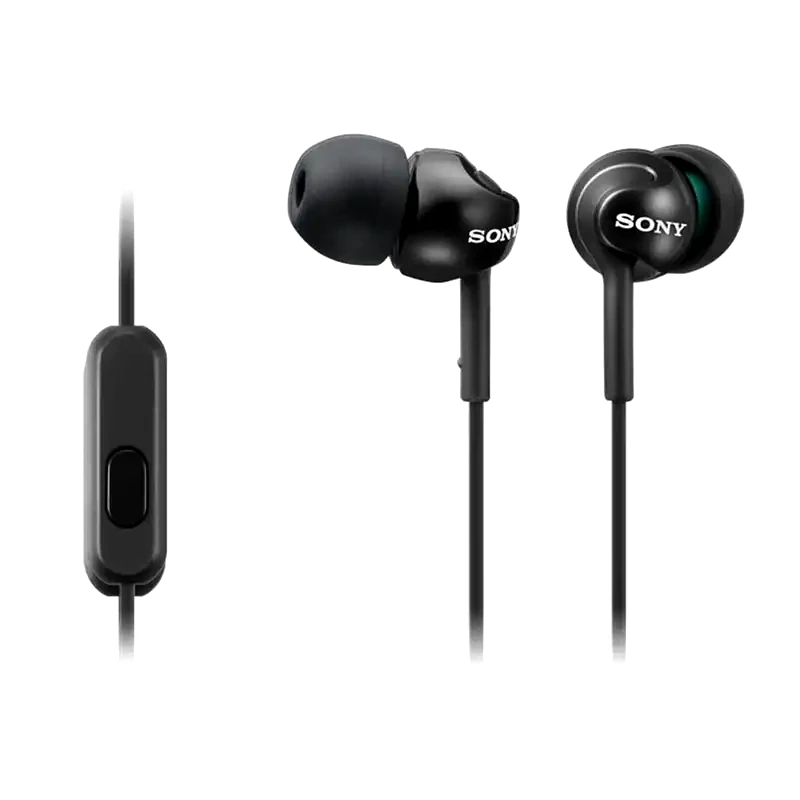 SONY Ακουστικά Handsfree Sony MDR-EX110AP 3.5mm Jack - Μαύρο