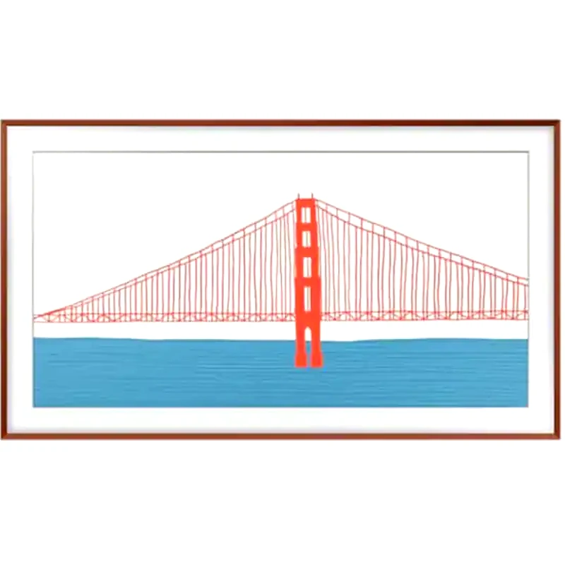 SAMSUNG Μαγνητικό Πλαίσιο Τηλεόρασης Samsung The Frame 65 VG-SCFA65TRCXC - Τερακότα