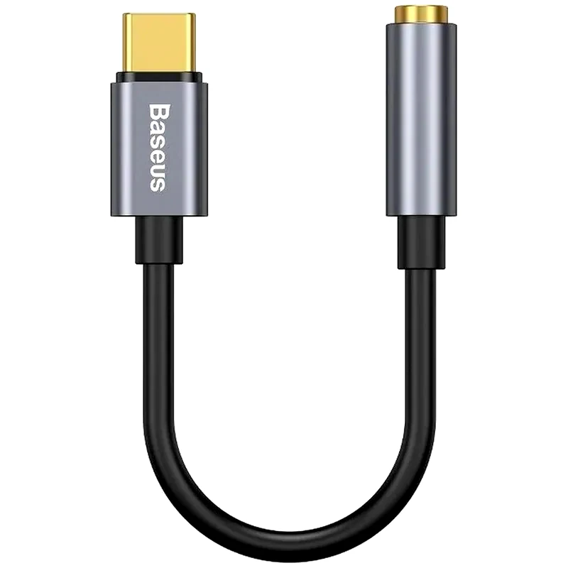 BASEUS Baseus L54 Audio Adapter USB-C + Mini Jack 35mm - Μαύρο/Γκρι