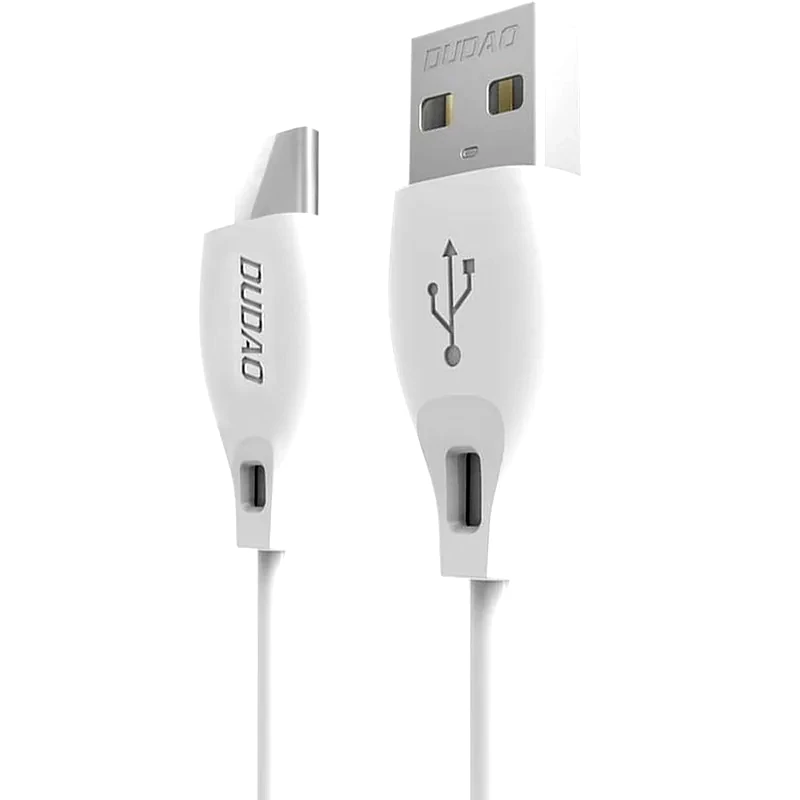 DUDAO Dudao USB Type-C Data Charging Cable 2.1A 1m - Λευκό