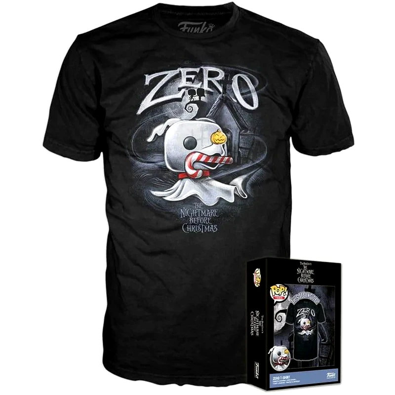 FUNKO Funko Pop! Boxed Tee: Disney Nightmare Before Christmas - Zero With Cane Black T-shirt (m)