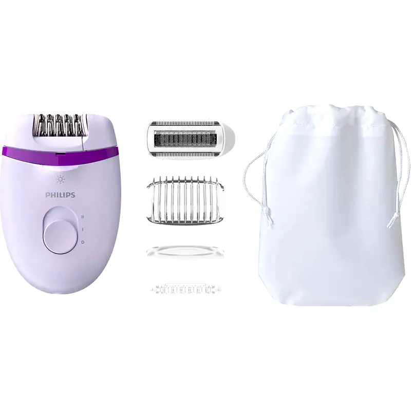 PHILIPS Αποτριχωτική Μηχανή PHILIPS BRE275/00 SATINELLE ESSENTIAL Μωβ