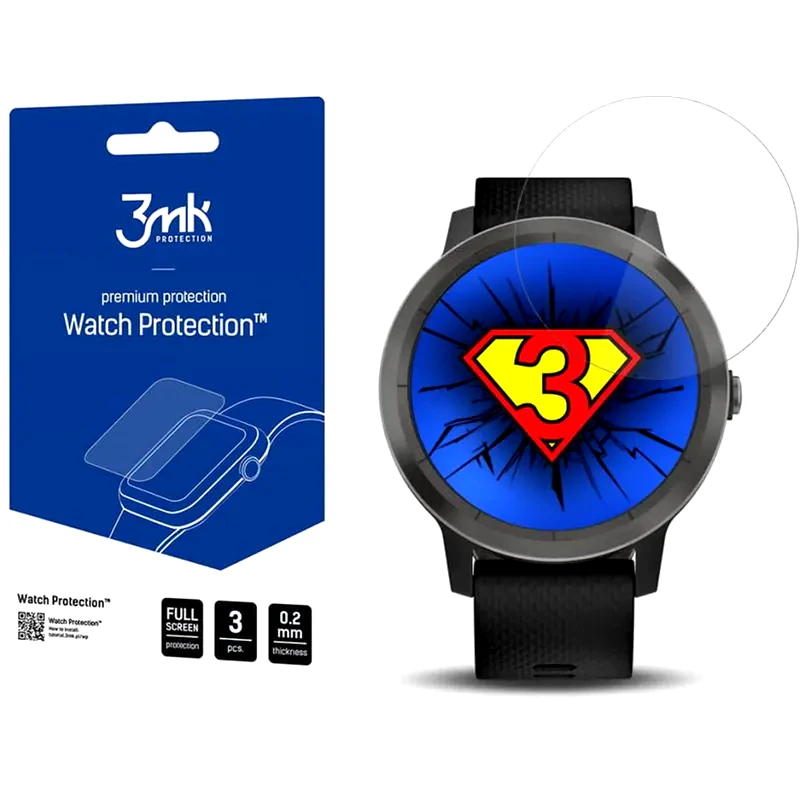 3MK Προστασία Οθόνης 3MK Watch ARC για Garmin Vivoactive 3 (3τμχ)