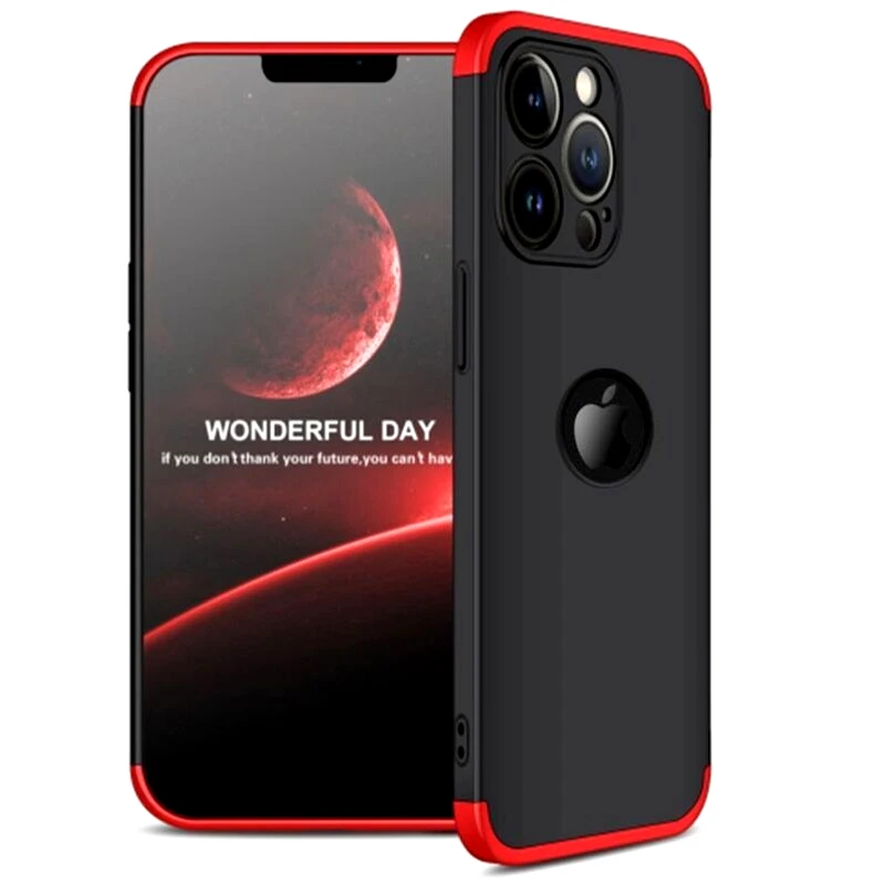GKK Θήκη Apple iPhone 13 Pro Max - GΚΚ 360 Full Body Protection - Μαύρο/Κόκκινο