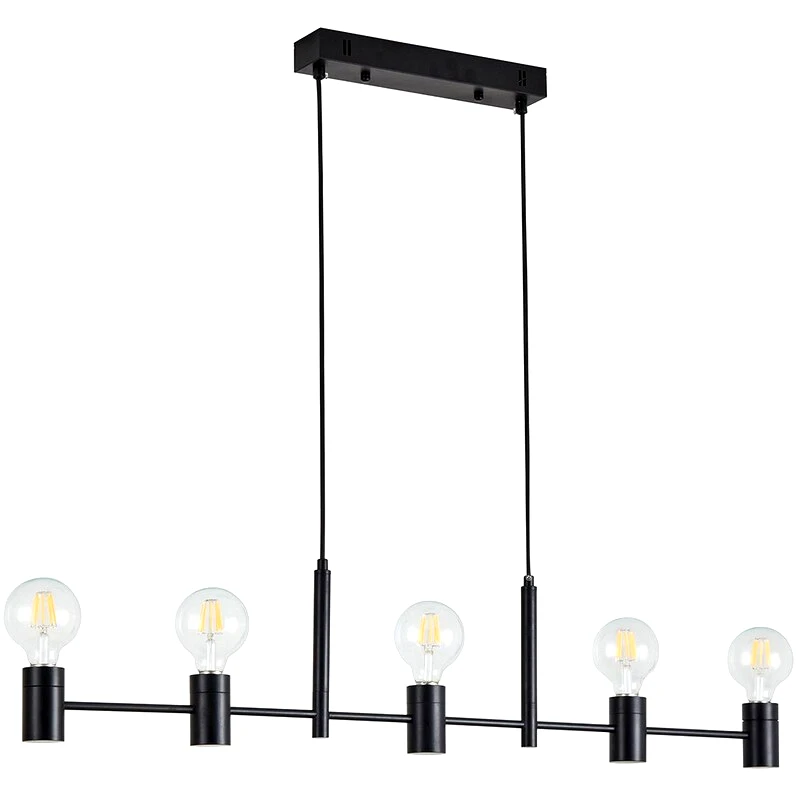 HOMELIGHTING Κρεμαστό Φωτιστικό Οροφής Homelighting Adept 77-8249 - Μαύρο